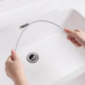 1pc Bendable Metal Sink <b>Drain</b> Cleaning Brush Overflow Sewer <b>Drain</b> Clog Remover for Kitchen <b>Bathroom</b> - Product Image 5