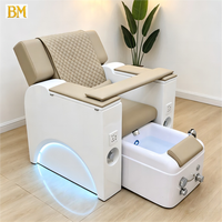 Nouveau design 2026 – Fauteuil de manucure inclinable de luxe pour grossistes de salons, chaise de spa avec table de pédicure intégrée