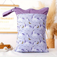 Sac étanche double couche imprimé vagues hawaïennes coucher de soleil, anti-fuite, pour couches de bain, avec sangle de transport – Vente en gros
