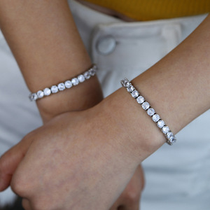 <span class=keywords><strong>Bracelet</strong></span> en chaîne à griffes Hip-Hop-<span class=keywords><strong>Bracelet</strong></span> <span class=keywords><strong>clouté</strong></span> en strass Unix Hip-Hop avec chaîne en strass - Product Image 5