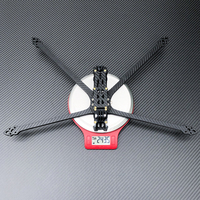 Kit de châssis en fibre de carbone sergé mat RJXHOBBY Mark5 DC O3 10 pouces 466 mm pour drone de course FPV RC