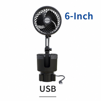 Support de tasse universel pour voiture avec ventilateur 2-en-1 pivotant, adaptateur extenseur de ventilateur de refroidissement automatique, pour gobelets avec poignées, compatible SUV, camion, fourgonnette
