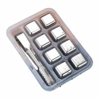 Glaçons en acier inoxydable 304, granulés de glace à congélation rapide, pour café, vin, whisky, accessoires de bar, créativité barman