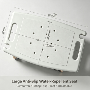 Tube en alliage d'aluminium à paroi épaisse de 1,5 mm <span class=keywords><strong>pour</strong></span> un support structurel robuste et une capacité de charge de 264 lb/120 kg, banc de douche - Product Image 4