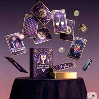 Boîte rigide OEM pour jeu de tarot éducatif avec estampage doré, guide personnalisé pour la divination et les cadeaux d'anniversaire