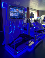 Máquina de Esquí 9D VR, Equipo Deportivo de Interior con Marco Metálico para Parques de Atracciones y Áreas de Juego Comerciales