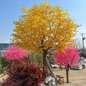 محاكاة شجرة الجنكة الراقية ، النباتات الخضراء ، الأشجار المزيفة ، زخرفة النوافذ ، تصميم المناظر الطبيعية الداخلية والخارجية البسيط - Product Image 2