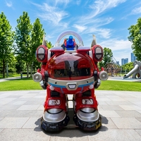 Leduole Exciting Low Price Bigjoys Design Fiberglass Walking Robot Children Amusement Park Ride 350W Motor Outdoor/Indoor