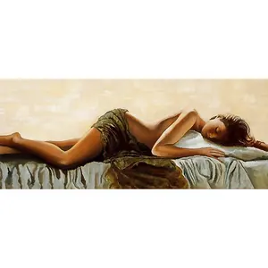 90*40cm Naked Beautiful Girl Nudes Abgebildete Malerei 5D DIY Full Drill Nude Diamond Painting Dornröschen Nude Paintings
