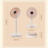 120 ° Oscillation DC Moteur Silencieux Réglable Hauteur 12 Vitesses 3 Modes 9H Minuterie AI Smart Pedestal Fan Gesture Control Stand Fan
