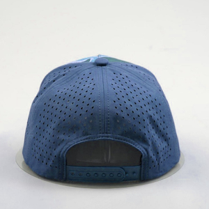 หมวกเบสบอล 5 แผง ลายพรางพิมพ์ลายตามสั่ง OEM กันน้ำ ปัก 3 มิติ โลโก้ PVC/ยาง  แบบมีรูระบายอากาศ เหมาะสำหรับกีฬากอล์ฟ - Product Image 4