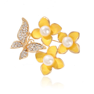 Broche de Perlas de Agua Dulce con Baño de Oro, Broches de Aleación para Uso Diario, Regalo para Mujeres, Compromiso, Boda, Fiesta - Product Image 2