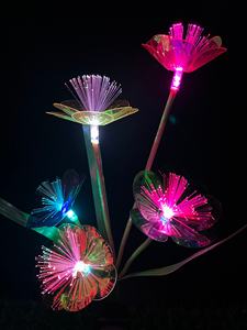 ไฟเส้นใยพลังงานแสงอาทิตย์สำหรับสวน, หลอดไฟ LED เปลี่ยนสีได้หลายสีสำหรับตกแต่งภูมิทัศน์กลางแจ้ง IP65แบบหรี่ไฟได้ - Product Image 2