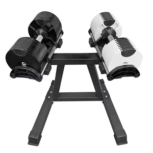 Ensemble d'haltères réglables en fonte WENDY 80 lb-36 kg <span class=keywords><strong>avec</strong></span> support, enquêtes du fabricant sur les interstices de 4 kg, <span class=keywords><strong>poids</strong></span> de barre d'exercice 90 lb-40 kg - Product Image 3
