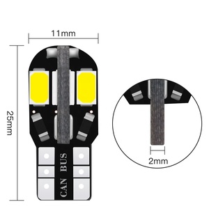 หลอดไฟ LED 5730 T10 ZL232สำหรับรถยนต์ W5W 8 SMD หลอดไฟ LED ตัวชี้วัดรถยนต์หลอดไฟโดมลิ่มไฟ LED ภายในรถ<span class=keywords><strong>194</strong></span> - Product Image 6