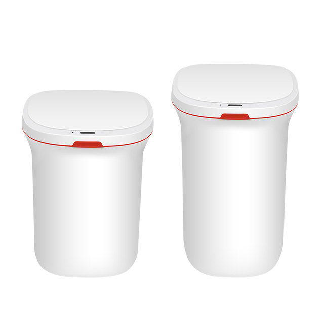 Smart Home Office Garbage Bin Touchless Sensor Trash Can with Odor Filter System Intelligent Auto Motion Plastic Electronic Bin