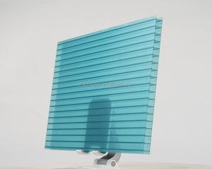 Multiwall Color Twin Wall 4mm 6mm 10mm Feuille de <span class=keywords><strong>polycarbonate</strong></span> <span class=keywords><strong>Plaque</strong></span> creuse en <span class=keywords><strong>polycarbonate</strong></span> Panneaux pour serre pour serre - Product Image 2