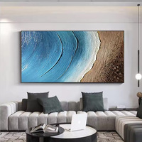 Peinture à l'huile abstraite moderne, peinte à la main sur toile, Art déco, texture simple, design abstrait, pour hôtel, maison d'hôtes, salon