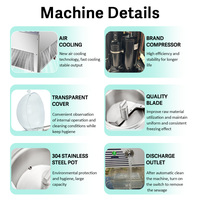 Machine à gelato 60L/H, congélateur par lots, machine à crème glacée dure verticale commerciale, machine à gelato italienne