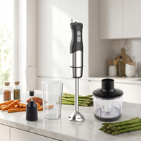 Mixeur Plongeant Électrique Domestique 7-en-1 à 2 Vitesses avec Moteur en Cuivre Pur et Acier Inoxydable, avec Fonction Presse-Agrumes et Mixeur Alimentaire - Offre Spéciale