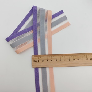 Logo personnalisé en relief antidérapant élastique Spandex/Nylon sangle couleur brillant dames HH4K marque personnalisé fabricant produit - Product Image 4