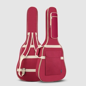 Housse de guitare folk avec logo personnalisé, doublure en éponge acoustique imperméable, pour instruments de musique de 41 pouces, sangles réglables, accessoire - Product Image 5