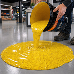 HIMAGIC - Pintura Epoxi Autonivelante para Renovación de Pisos de Cemento, Reparación de Grietas, Revestimiento para Superficies Antiguas, Dos Componentes - Product Image 1