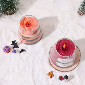 ชุดทำเทียนหอม LANJO ทำจากขี้ผึ้งปาล์มรักษ์โลก สำหรับวันฮาโลวีน คริสต์มาส งานแต่งงาน อีสเตอร์ ของขวัญ DIY ศิลปะการวาดภาพด้วยทรายหอม พร้อมการเผาไหม้ที่ช้า - Product Image 6