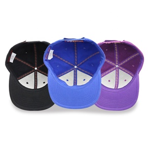 Casquette <span class=keywords><strong>Snapback</strong></span> couleur all-match en coton brodé plat en gros d'usine pour hommes et femmes casquette de sport - Product Image 6