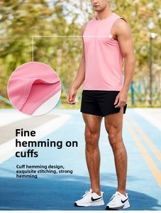 Débardeurs de sport blancs en spandex pour hommes – Vente en gros, personnalisables, respirants, réfléchissants, pour la course en extérieur, séchage rapide, pour le fitness - Product Image 5