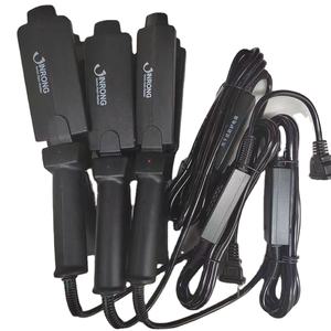 Plancha de pelo de salón profesional Jinrong, plancha plana dos en uno con cuatro dientes, Control de temperatura, férula eléctrica de anión - Product Image 3