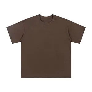 Heavyweight T-Shirt Cắt 280 GSM Cotton Unisex Quá Khổ Tùy Chỉnh T Áo Sơ Mi Thương Hiệu Của Riêng Bạn Người Đàn Ông Của T-Shirts Màu Rắn Tracksuit