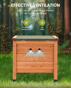 Abri pour animaux de compagnie en bois sur mesure, fabricant OEM, maison pour chat et lapin résistante aux intempéries pour l'extérieur, pour poulets, cochons d'Inde, vente en gros - Product Image 4