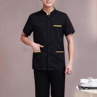 Uniforme de serveur personnalisé rose mignon et pas cher, uniforme de serveur noir pour restaurant, uniforme de serveur et de serveuse blanc