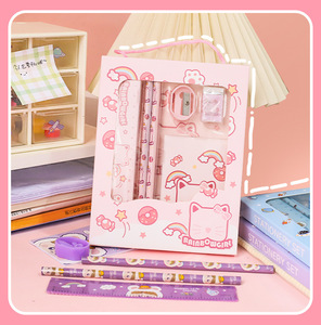 Ensemble de fournitures scolaires 6 pièces Coffret cadeau pour enfants Fournitures de rentrée <span class=keywords><strong>scolaire</strong></span> pour étudiants Enfants Maternelle Cadeau promotionnel - Product Image 6