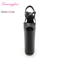 Chaussures de pole dance pour femmes, 26 cm, à bride cheville, ouvertes, style fétiche, pour soirée en boîte de nuit, motif serpent classique, sexy, exotiques, à plateforme, légères