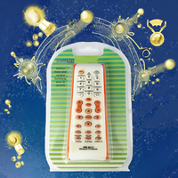 Télécommande universelle pour téléviseur avec code fixe automatique, activation par pression, 4 boutons, pile AAA, arrêt automatique