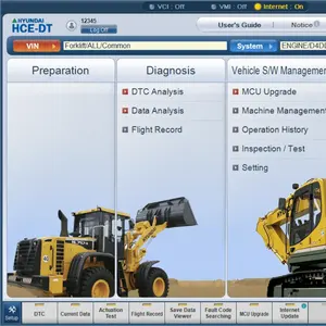 现代hce-dt主诊断软件 [2019] 更新为现代Robex-挖掘机，叉车，轮式装载机