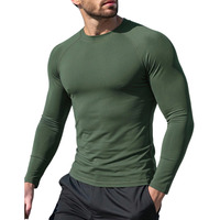 Rashguard pour hommes à manches longues de différentes couleurs, prix de gros, matière à séchage rapide, fabriqué avec un tissu léger