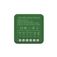 Interruptor de Luz Inteligente Personalizado con Logotipo en Negro, Azul y Rojo, Interruptor Inteligente de 16A con Temporizador, Control Remoto por Aplicación WiFi, Compatible con Alexa y Google Home