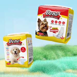Pañales Absorbentes para Perros DONO al por Mayor, Pañales Desechables de Alta Calidad para Perras, Color Rosa, 8 Piezas - Product Image 6