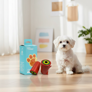 Bolsas Biodegradables para Excremento de Perro, PLA de Base Biológica, Lujosas, Simples, Bajo en Carbono, Sin Plástico, Personalizables, Compostables, a Prueba de Fugas, con Diseño de Dibujos Animados - Product Image 1