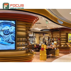 Commercial Shop Interior Solid Wood Shop Furniture Layout Design Cosmetic Display Cabinet - Product Image 2