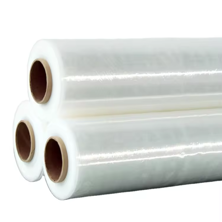 Industrial Grade Pallet Stabilization LLDPE Clear Packaging Film PE Translucent Stretch Shrink Film Logistics Wrapping