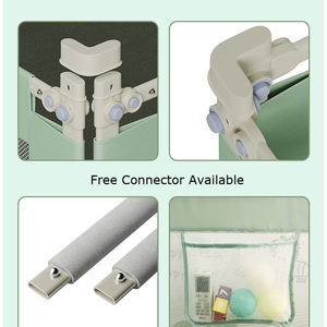 Barrière <span class=keywords><strong>de</strong></span> <span class=keywords><strong>lit</strong></span> pliable en métal au design original pour la sécurité des enfants, barrière <span class=keywords><strong>de</strong></span> <span class=keywords><strong>lit</strong></span> pour bébé, adaptée aux voyages, pour l'automne. - Product Image 6