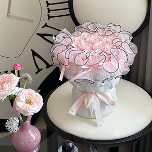 Biglietto <span class=keywords><strong>di</strong></span> <span class=keywords><strong>auguri</strong></span> personalizzato per la laurea in Chiffon rosa eterno Bouquet <span class=keywords><strong>di</strong></span> balletto conservato <span class=keywords><strong>fiori</strong></span> <span class=keywords><strong>di</strong></span> lunga durata 3-5 anni per la festa della mamma - Product Image 6