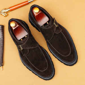 Zapatos de boda para hombre 2026 de diseñador, transpirables, suaves, ligeros, hechos a medida, de oficina, de carrera, con parte superior de cuero genuino y cierre sin cordones. - Product Image 3