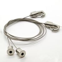 Kit de suspension de câble en laiton réglable pour luminaires LED, accessoires de quincaillerie, pince à câble, support de câble, systèmes d'affichage CE RoHS