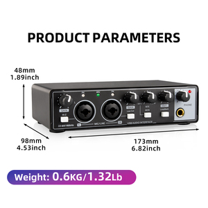 Interfaz <span class=keywords><strong>de</strong></span> Audio Profesional Biner MD22 24bit 192kHz a Precios <span class=keywords><strong>de</strong></span> Fábrica <span class=keywords><strong>Tarjeta</strong></span> <span class=keywords><strong>de</strong></span> <span class=keywords><strong>Sonido</strong></span> USB para Grabación en <span class=keywords><strong>Estudio</strong></span> <span class=keywords><strong>de</strong></span> Música - Product Image 5