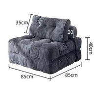 Sofá Reclinable Modular de Tela Plegable con Compresión al Vacío para Sala de Juegos, Dormitorio o Estudio - Venta al por Mayor